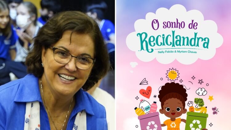 Nelly Falcão doa livros sobre educação ambiental